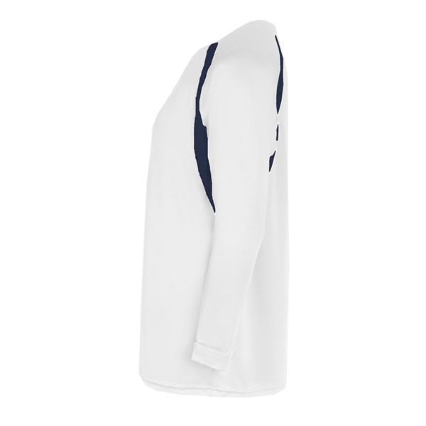 Long Sleeve T-Shirt Double-needle hem, Self-fabric collar and cuffs, Badger heat... from ASI 37461 Augusta Sportswear