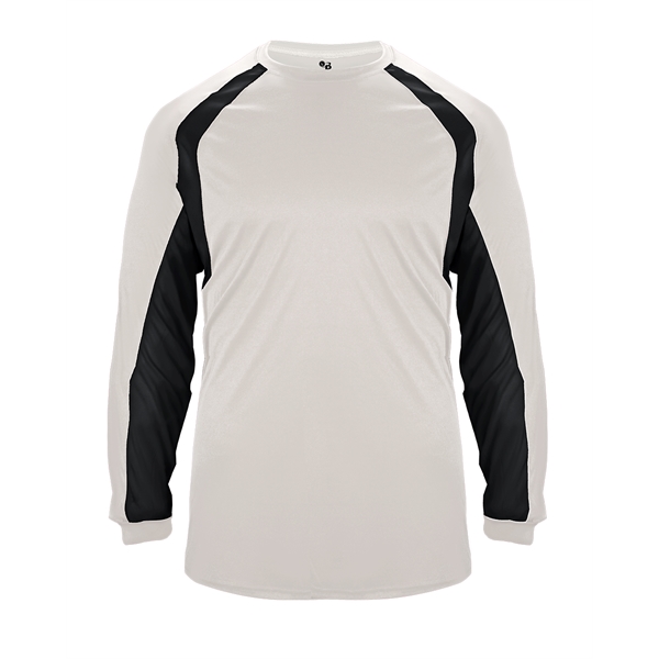 Long Sleeve T-Shirt Double-needle hem, Self-fabric collar and cuffs, Badger heat... from ASI 37461 Augusta Sportswear