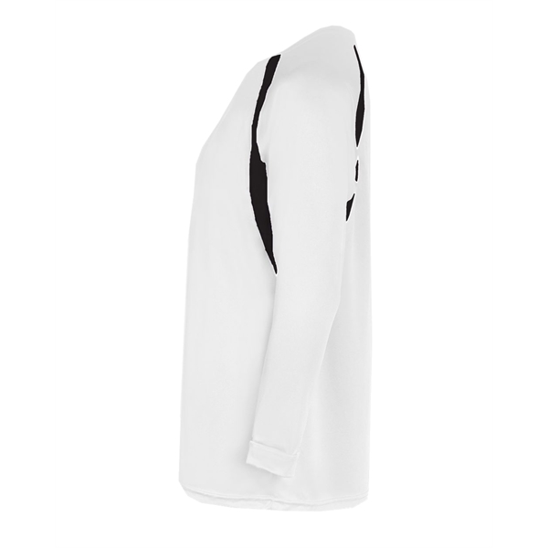 Long Sleeve T-Shirt Double-needle hem, Self-fabric collar and cuffs, Badger heat... from ASI 37461 Augusta Sportswear