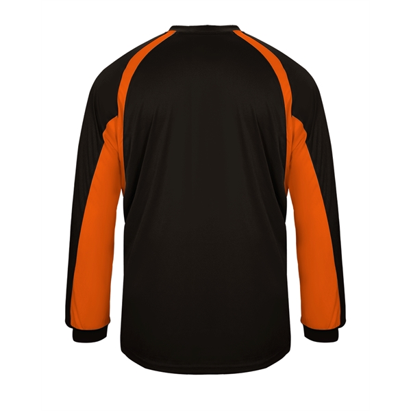 Long Sleeve T-Shirt Double-needle hem, Self-fabric collar and cuffs, Badger heat... from ASI 37461 Augusta Sportswear