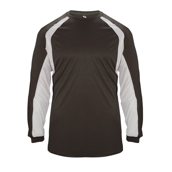 Long sleeve t-shirt with double-needle hem, self-fabric collar and cuffs, contrast... from ASI 37461 Augusta Sportswear
