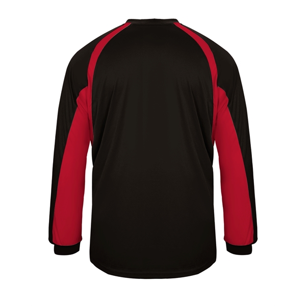 Long sleeve t-shirt with double-needle hem, self-fabric collar and cuffs, contrast... from ASI 37461 Augusta Sportswear