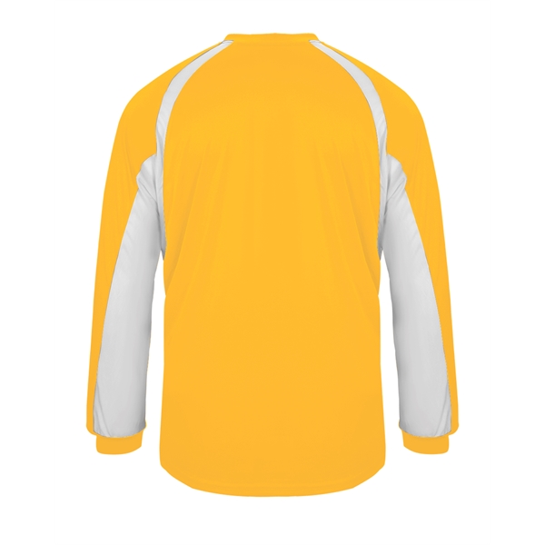 Long sleeve t-shirt with double-needle hem, self-fabric collar and cuffs, contrast... from ASI 37461 Augusta Sportswear