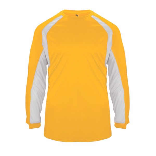 Long sleeve t-shirt with double-needle hem, self-fabric collar and cuffs, contrast... from ASI 37461 Augusta Sportswear