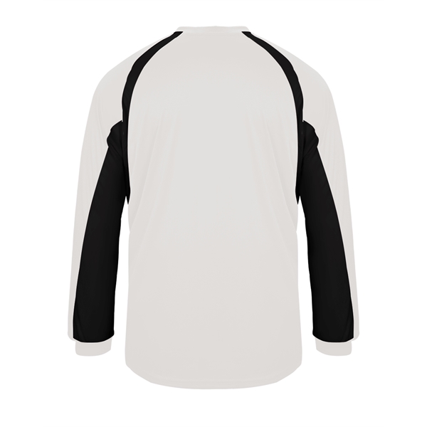 Long sleeve t-shirt with double-needle hem, self-fabric collar and cuffs, contrast... from ASI 37461 Augusta Sportswear