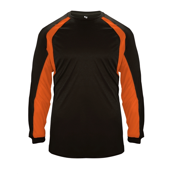 Long sleeve t-shirt with double-needle hem, self-fabric collar and cuffs, contrast... from ASI 37461 Augusta Sportswear