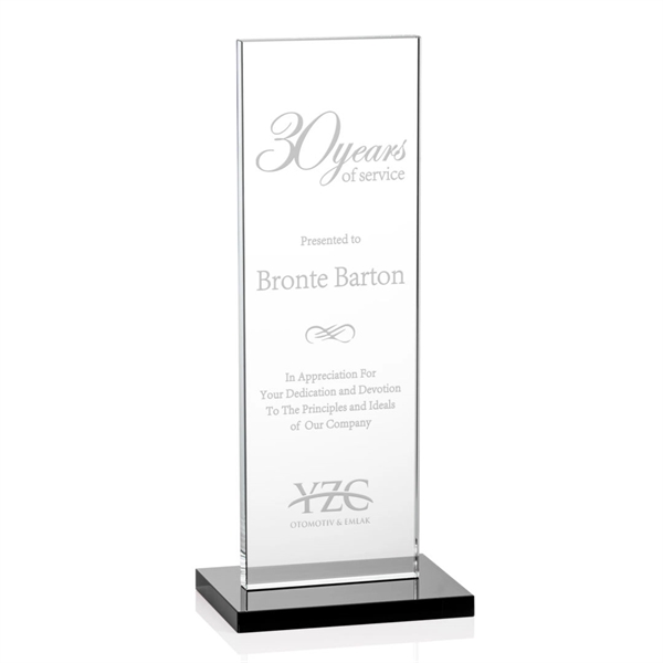 This illustrious Starfire Crystal award stands upright on an elegant Ebony... from ASI 84592 St Regis Group / St Regis