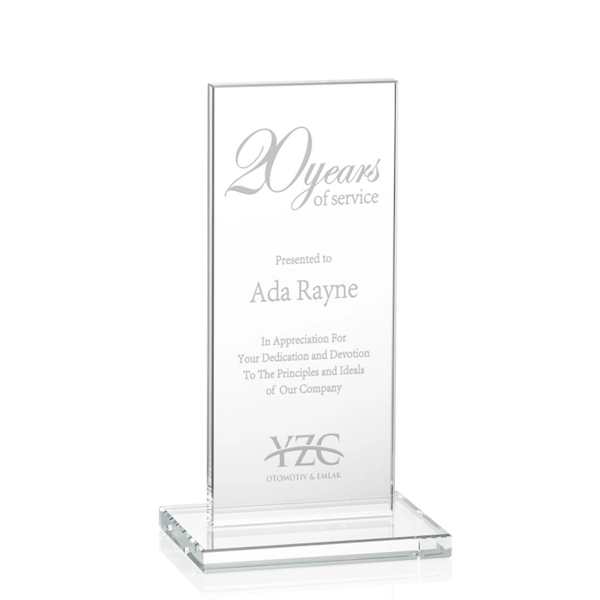 This illustrious Starfire Crystal award stands upright on an elegant Starfire... from ASI 84592 St Regis Group / St Regis