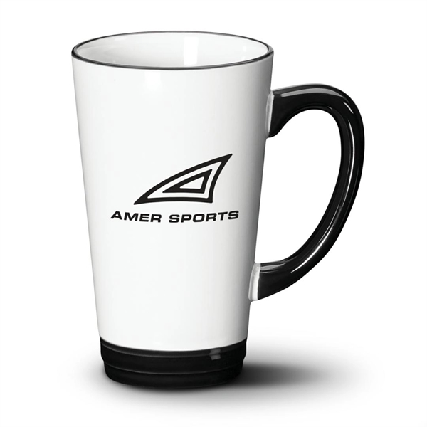 The Raquel ceramic mug features a rich white glaze with a... from ASI 84592 St Regis Group