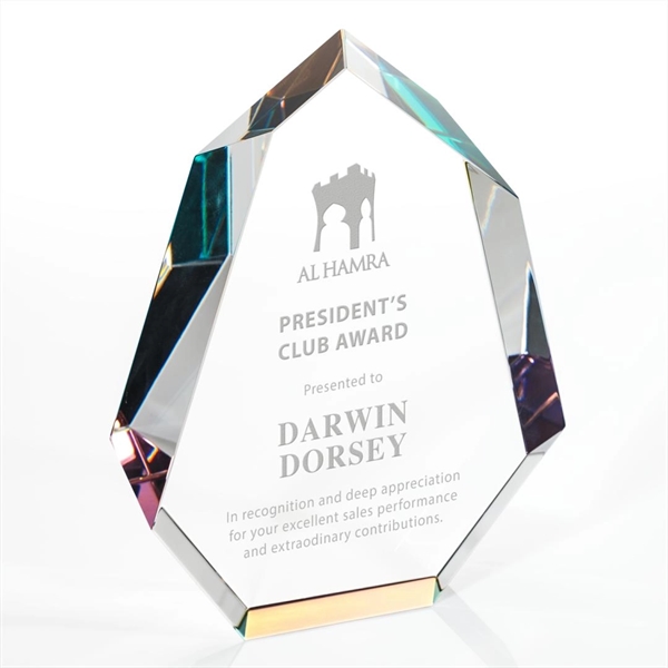 The multifaceted interchanging bevels of the Optical Norwood Award refract a... from ASI 84592 St Regis Group / St Regis