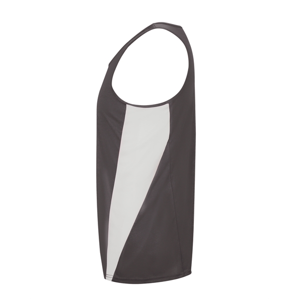 Youth singlet with contrast side inserts, double-needle hem, self-fabric binding neck... from ASI 37461 Augusta Sportswear