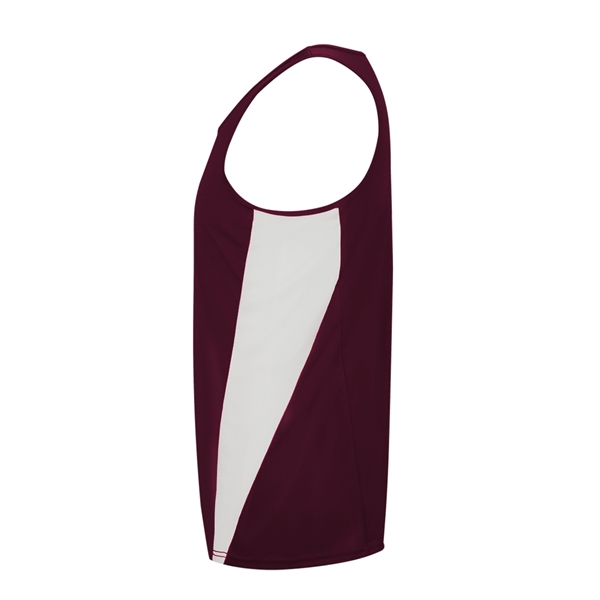 Youth singlet with contrast side inserts, double-needle hem, self-fabric binding neck... from ASI 37461 Augusta Sportswear