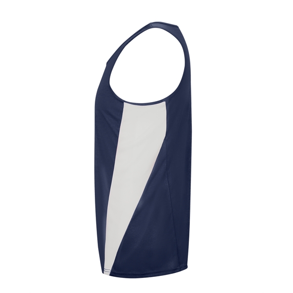 Youth singlet with contrast side inserts, double-needle hem, self-fabric binding neck... from ASI 37461 Augusta Sportswear