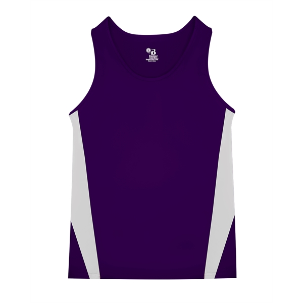 Youth singlet with contrast side inserts, double-needle hem, self-fabric binding neck... from ASI 37461 Augusta Sportswear