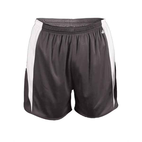 Youth shorts with 3. 5" inseam, self-fabric binding on hem, 1"... from ASI 37461 Augusta Sportswear