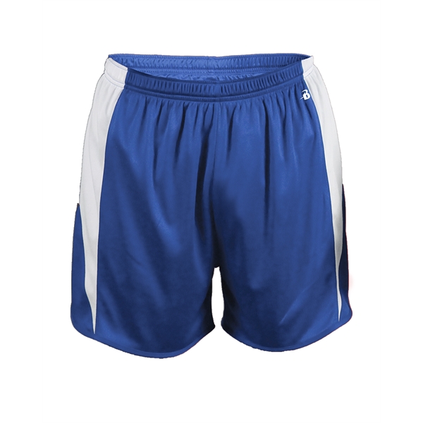 Youth shorts with 3. 5" inseam, self-fabric binding on hem, 1"... from ASI 37461 Augusta Sportswear