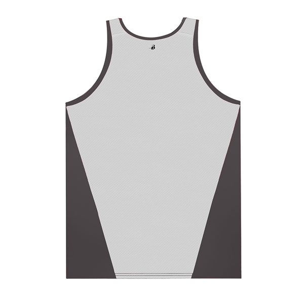 Youth singlet with contrast arrow mesh back panel, double-needle hem, self-fabric... from ASI 37461 Augusta Sportswear