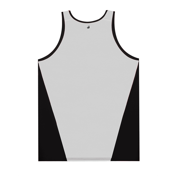 Youth singlet with contrast arrow mesh back panel, double-needle hem, self-fabric... from ASI 37461 Augusta Sportswear