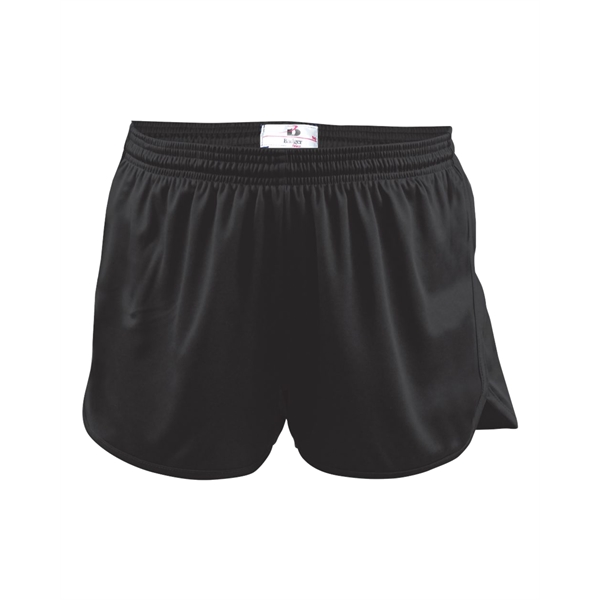 Track shorts with 1" covered elastic waistband with drawcord, inner brief... from ASI 37461 Augusta Sportswear