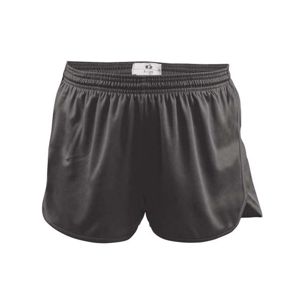 Track shorts with 1" covered elastic waistband with drawcord, inner brief... from ASI 37461 Augusta Sportswear