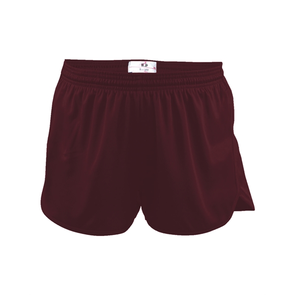 Track shorts with 1" covered elastic waistband with drawcord, inner brief... from ASI 37461 Augusta Sportswear