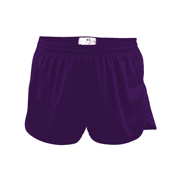 Track shorts with 1" covered elastic waistband with drawcord, inner brief... from ASI 37461 Augusta Sportswear