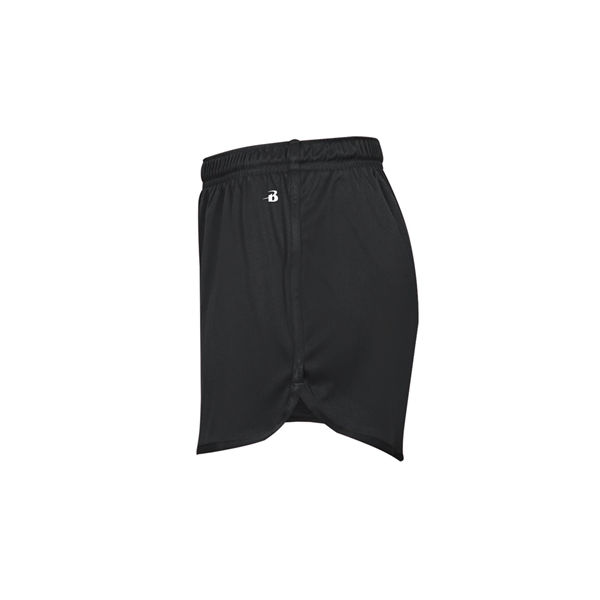 Women's shorts with 1" covered elastic waistband with drawcord, Badger heat... from ASI 37461 Augusta Sportswear