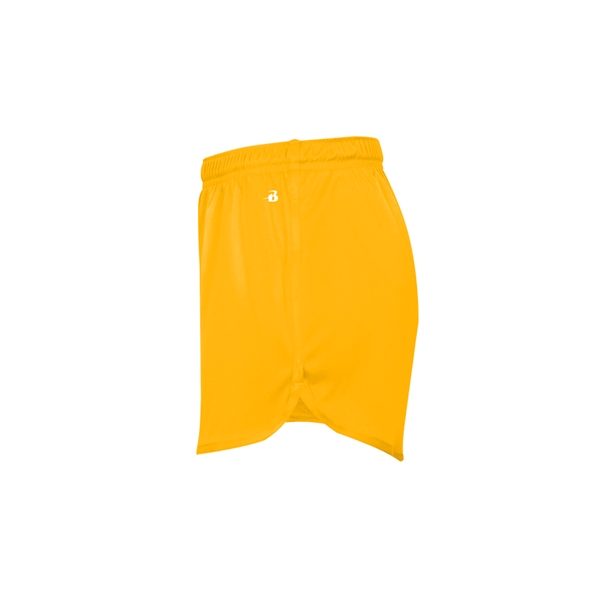 Women's shorts with 1" covered elastic waistband with drawcord, Badger heat... from ASI 37461 Augusta Sportswear