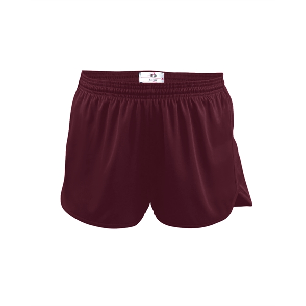 Women's shorts with 1" covered elastic waistband with drawcord, Badger heat... from ASI 37461 Augusta Sportswear