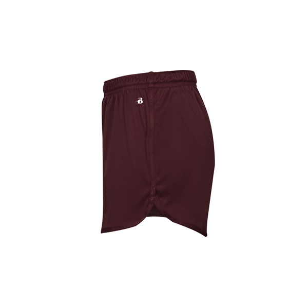 Women's shorts with 1" covered elastic waistband with drawcord, Badger heat... from ASI 37461 Augusta Sportswear