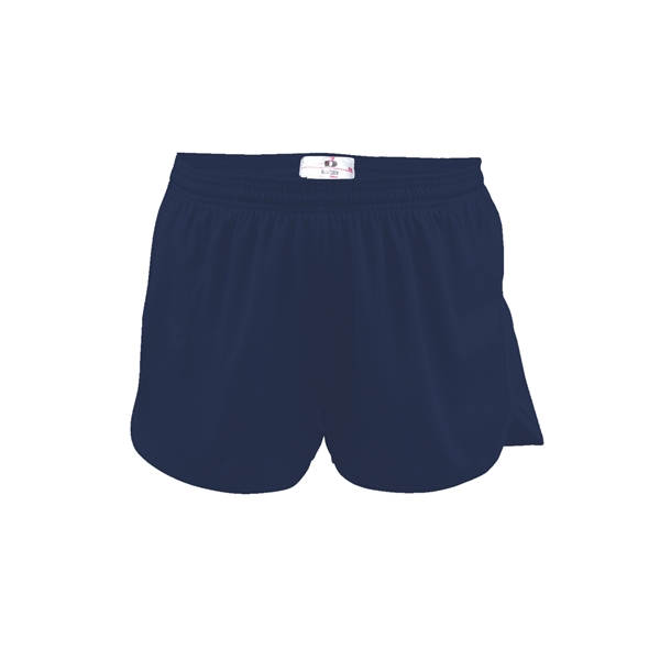 Women's shorts with 1" covered elastic waistband with drawcord, Badger heat... from ASI 37461 Augusta Sportswear