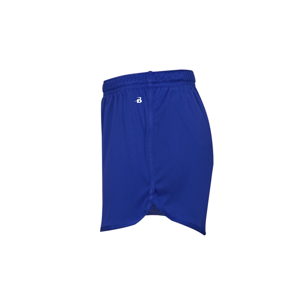 Women's shorts with 1" covered elastic waistband with drawcord, Badger heat... from ASI 37461 Augusta Sportswear