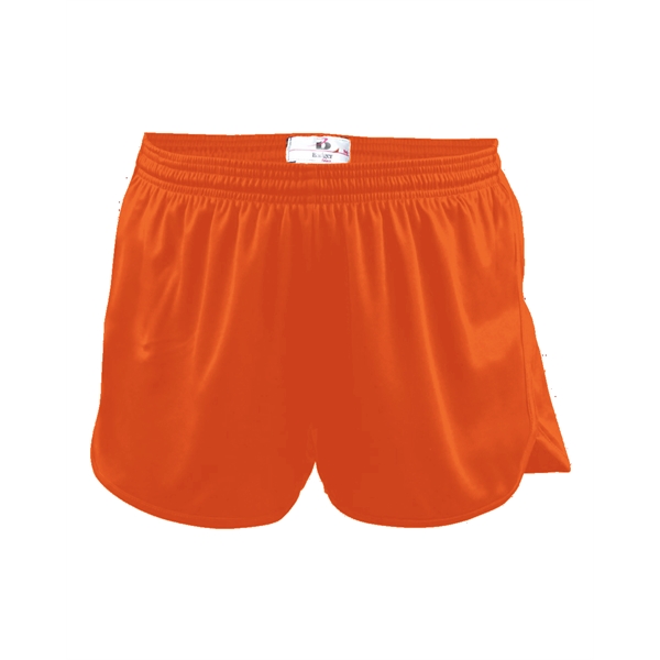 Youth track shorts with self-fabric binding on hem, 1" covered elastic... from ASI 37461 Augusta Sportswear