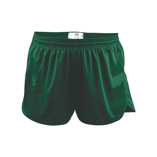 Youth track shorts with self-fabric binding on hem, 1" covered elastic... from ASI 37461 Augusta Sportswear