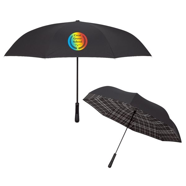 48" arc Soho inversion umbrella with a metal shaft, pongee material,... from ASI 61125 Hit Promotional Products / Hit®