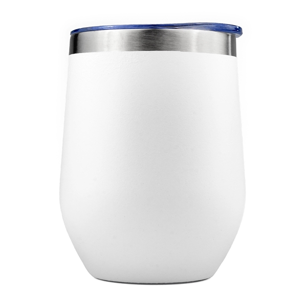12oz. Powder Coated Stainless Steel Vacuum Insulated Wine Tumbler... from ASI 99030 Zipline / Zipline®