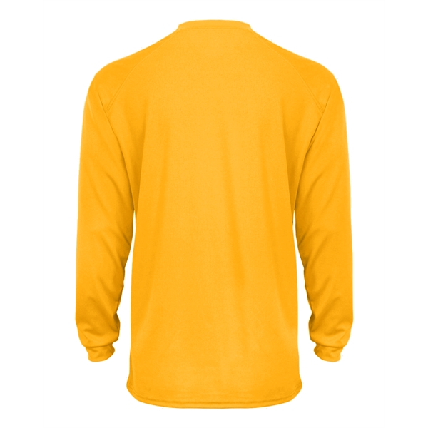 Long sleeve t-shirt with sport paneled shoulder for maximum movement, double-needle... from ASI 37461 Augusta Sportswear