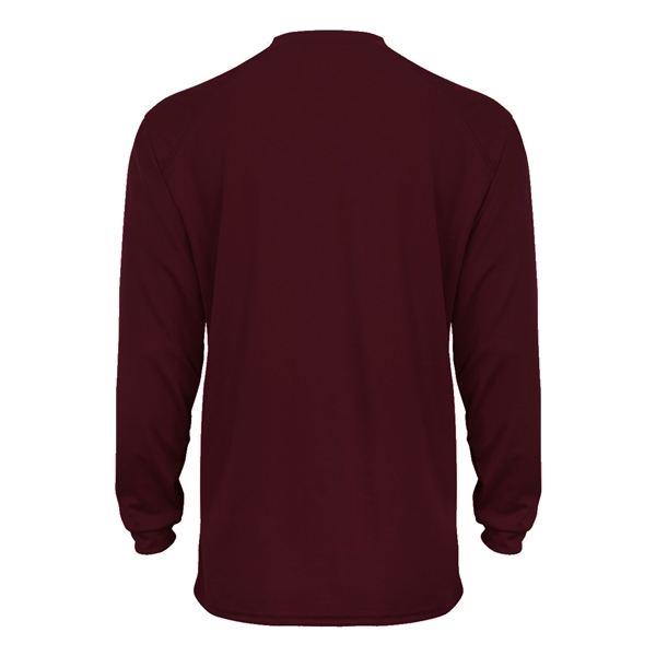 Long sleeve t-shirt with sport paneled shoulder for maximum movement, double-needle... from ASI 37461 Augusta Sportswear