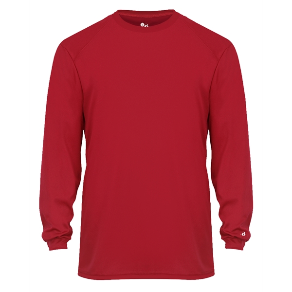 Long sleeve t-shirt with sport paneled shoulder for maximum movement, double-needle... from ASI 37461 Augusta Sportswear