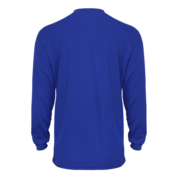 Long sleeve t-shirt with sport paneled shoulder for maximum movement, double-needle... from ASI 37461 Augusta Sportswear