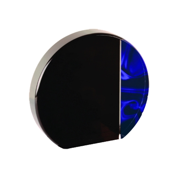 6 1/2" x 1" x 5" round acrylic blue vapor freestanding... from ASI 74601 Calico