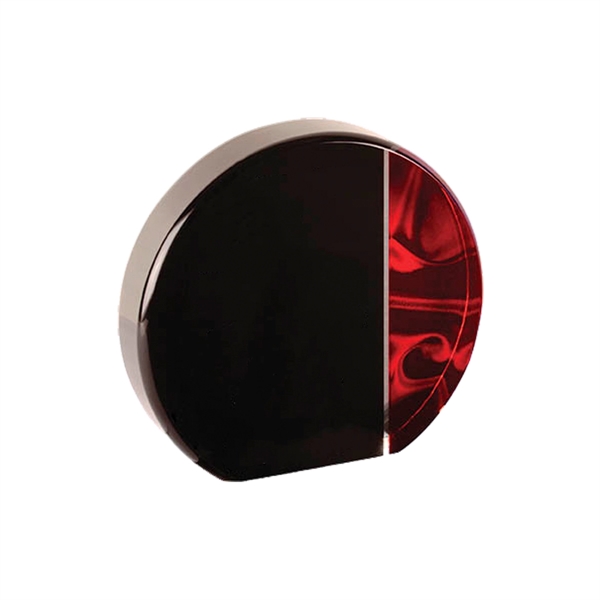 5 3/8" x 1" x 5" round acrylic red velvet freestanding... from ASI 74601 Calico