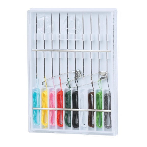 Sewing kit with clear top and white base.... from ASI 61125 Hit Promotional Products / Hit®