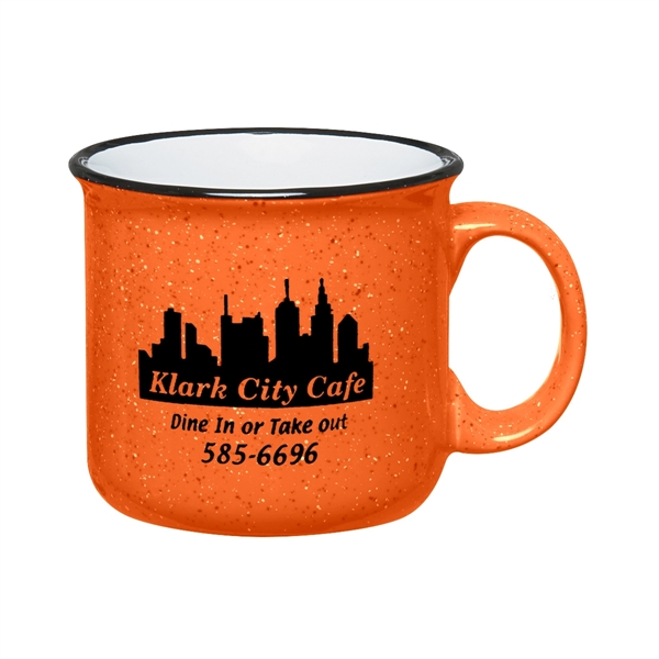 15 oz. ceramic campfire mug with retro granite design.... from ASI 61125 Hit Promotional Products / Hit®
