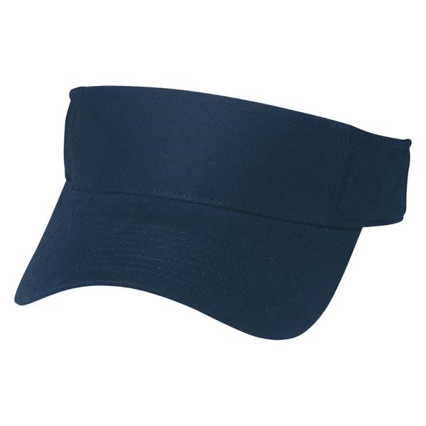 Mesh Back Visor.  60% Cotton/40% Polyester.  Pre-Curved Visor. ... from ASI 61125 Hit Promotional Products / Hit®