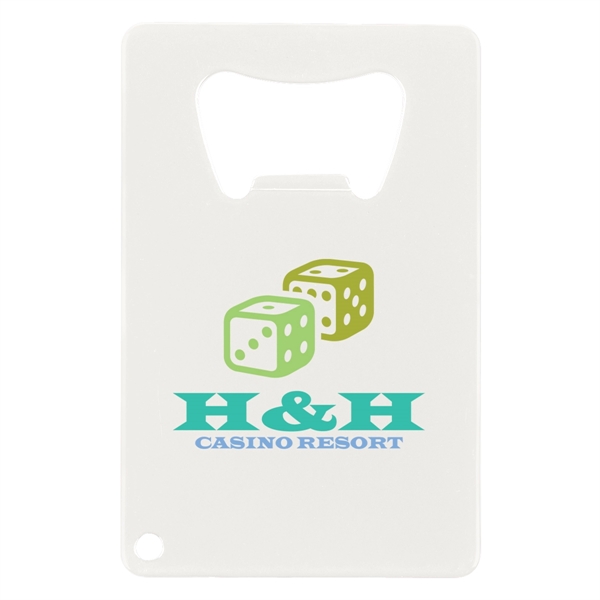 Credit Card Shaped Bottle Opener Lightweight Metal Bottle Opener Flat Shape... from ASI 61125 Hit Promotional Products / Hit®