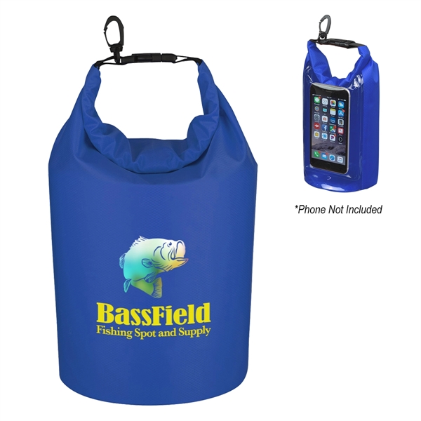 Waterproof bag made of ripstop polyester with PVC backing, phone pocket... from ASI 61125 Hit Promotional Products / Hit®