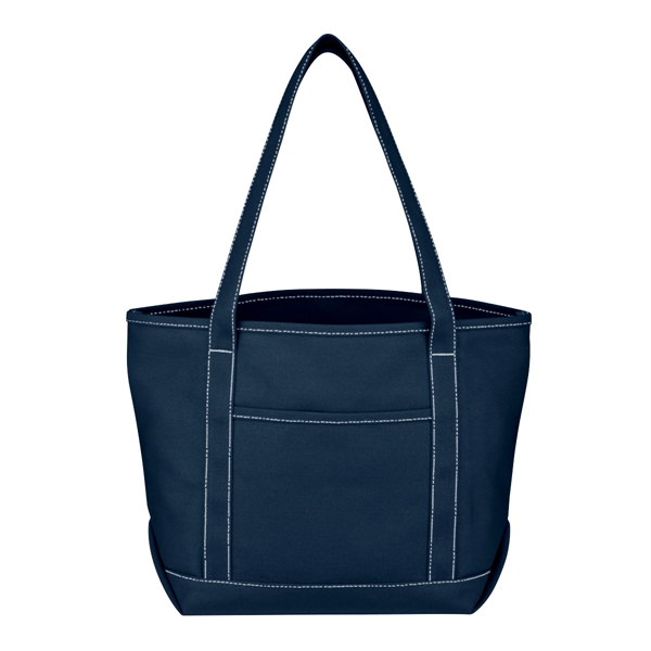 Medium Cotton Canvas Yacht Tote.  24 oz. Canvas.  Outside... from ASI 61125 Hit Promotional Products / Hit®