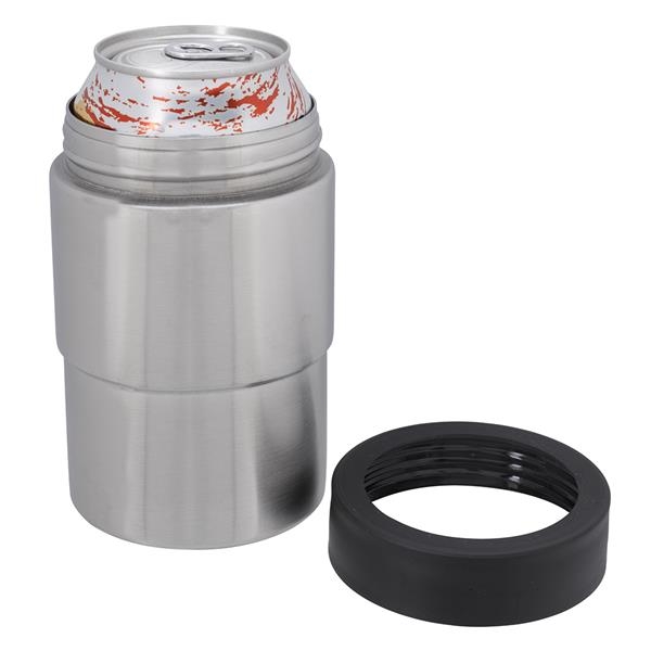 Insulated can holder made from stainless steel, fits most 12 oz.... from ASI 61125 Hit Promotional Products
