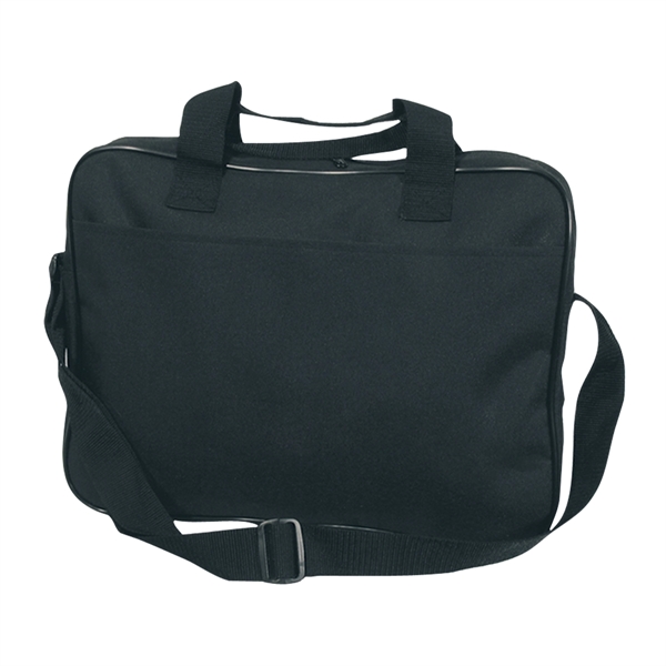 Briefcase with extra strong nylon zippers, made of 600 Denier Polyester.... from ASI 61125 Hit Promotional Products / Hit®